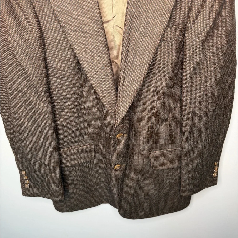 Oscar de la Renta x Vintage 80s Wool Micro Herringbone Blazer